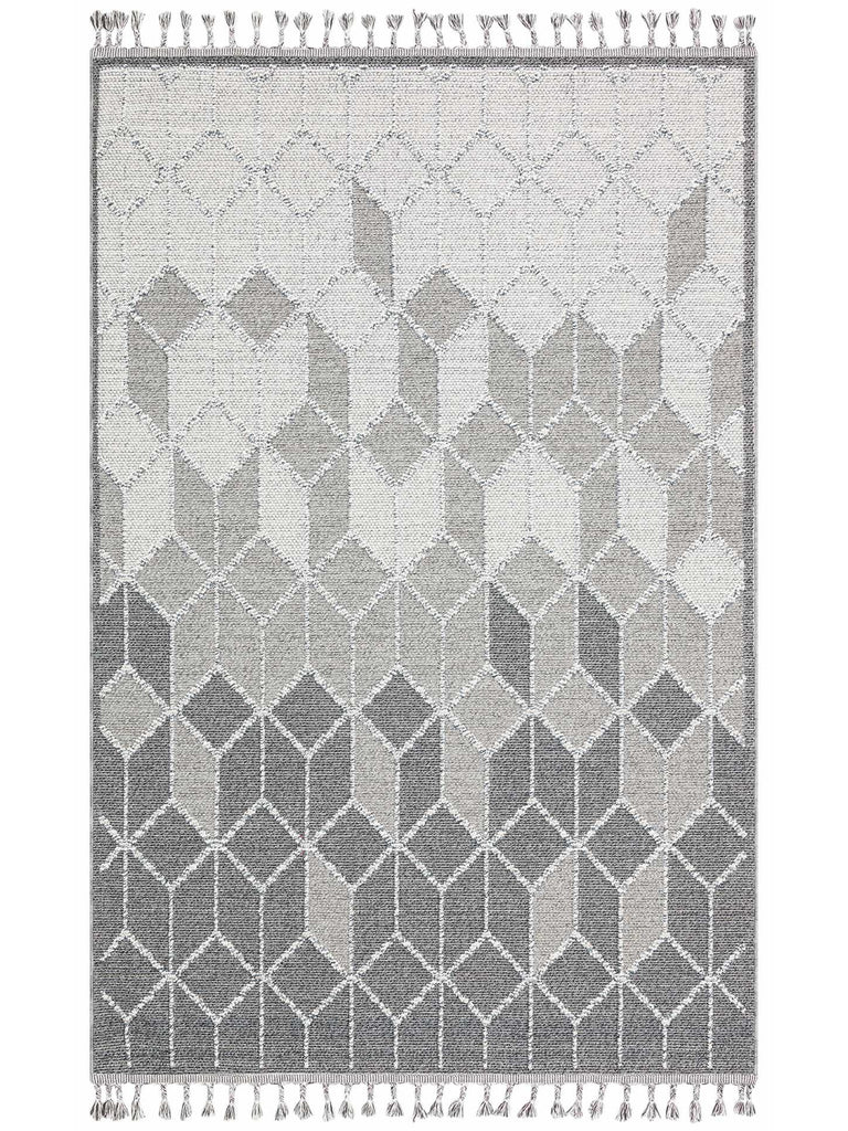 Ole Series Woven Rattan Living Room Hallway Entrance Kitchen Modern Scandinavian Carpet 03 GREY