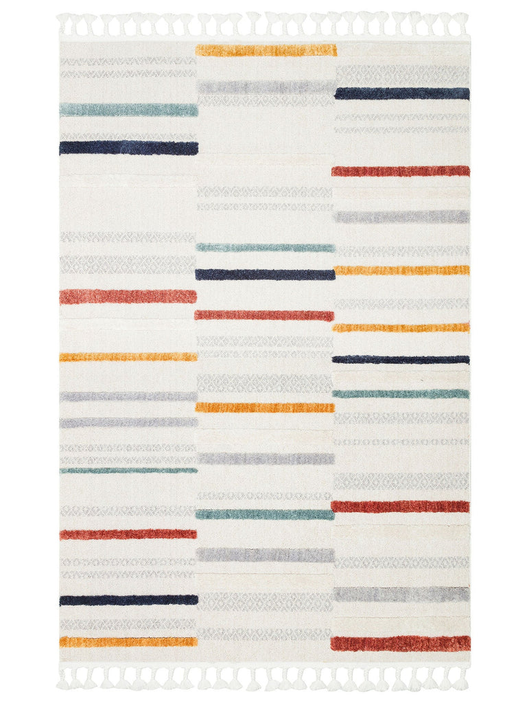Tabasco Series Ethnic Patterned Living Room Hallway Entrance Modern Scandinavian Carpet TAB 01 MULTY