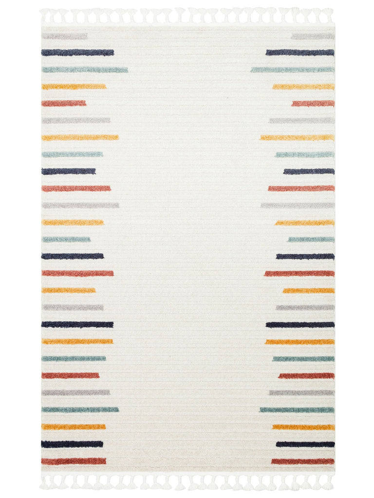 Tabasco Series Ethnic Patterned Living Room Salon Corridor Entrance Modern Scandinavian Carpet TAB 06 MULTY