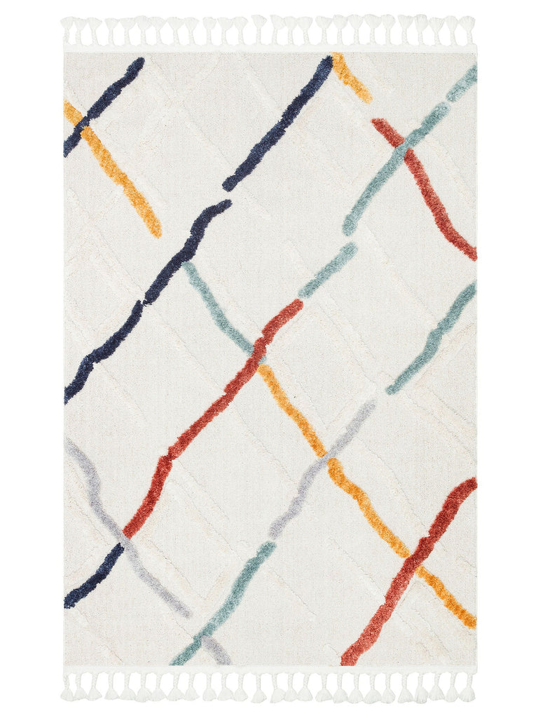 Tabasco Series Ethnic Patterned Living Room Hallway Modern Scandinavian Rug 03 MULTY
