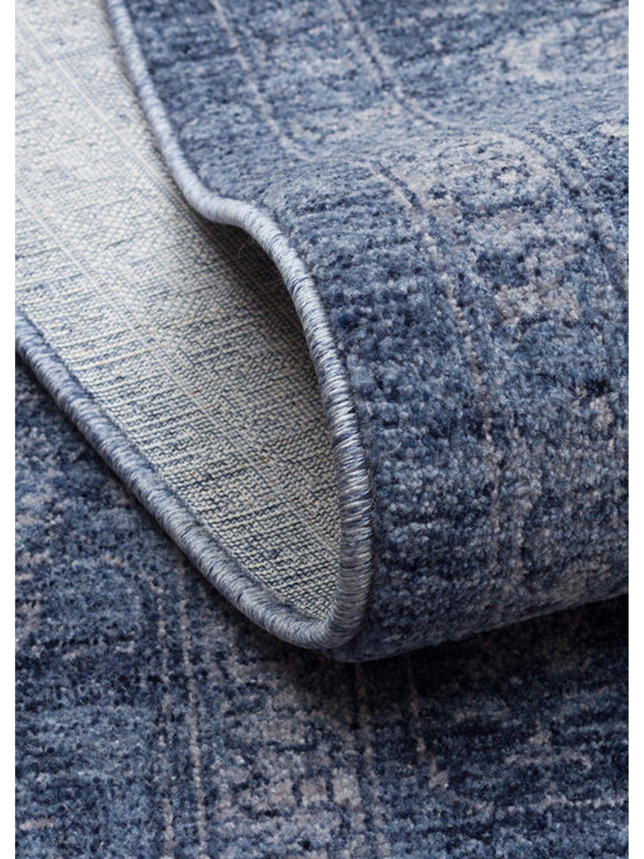 Tabriz Series Vintage Antique Patterned Modern Soft Textured Carpet 03 NAVY