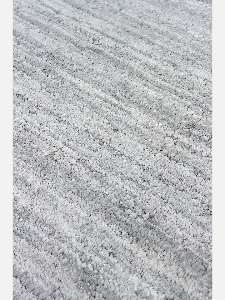 Amore muz ipeği viskon el dokuma halı - Gri