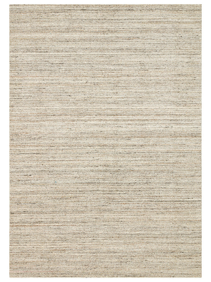 Helsinki Serisi %100 Naturel Yün ve Viskon El Dokuma Modern İskandinav Salon Oturma Odası Halı STONE - Carpetdocia - kusbakisi