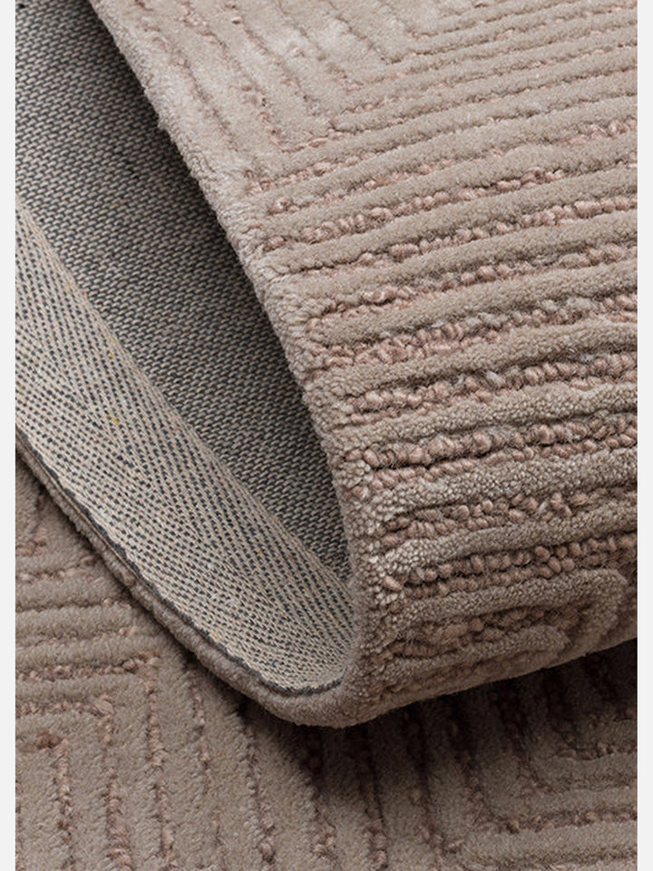 Milano Series Wool and Cotton Blend Handwoven Rug GREY
