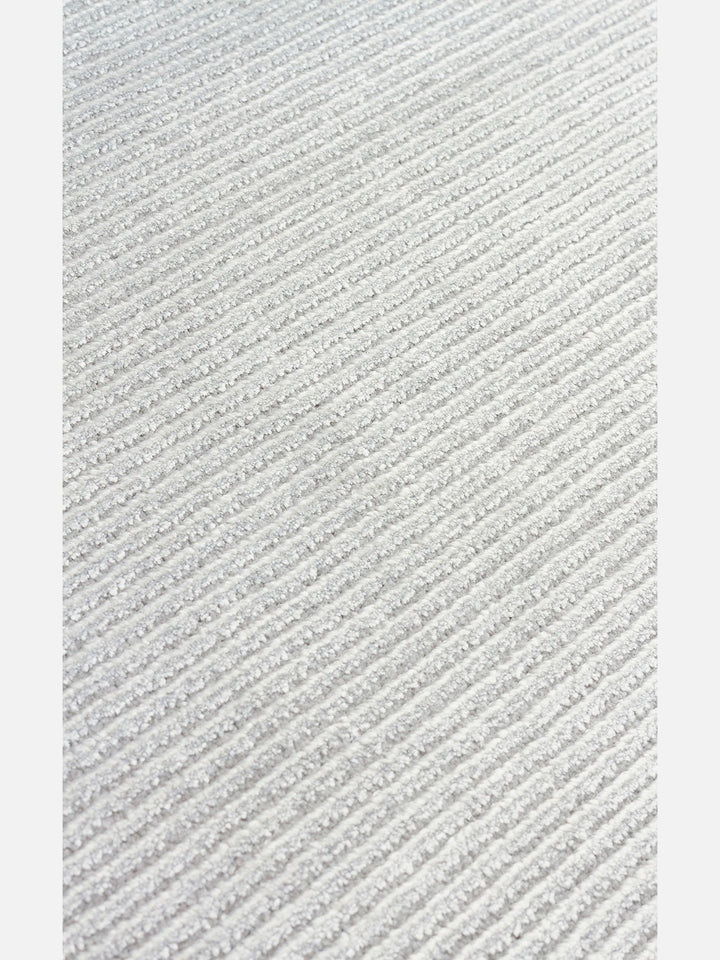 Montenegro Viskon Karışımlı Sade Desenli Sık Dokuma Oturma Odası Salon Koridor Modern Halı 02 GREY - Carpetdocia