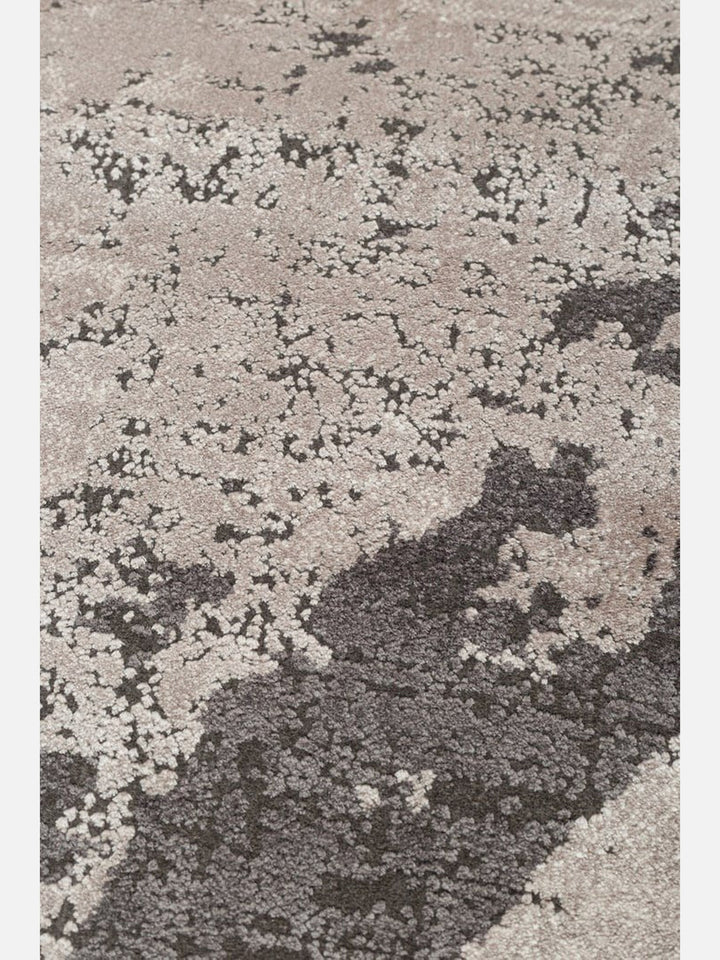 Monza Art Geometrik Desenli Yüksek Kalite Sık Dokuma Parlak Modern Salon Halısı 02 CREAM GREY Q - Carpetdocia