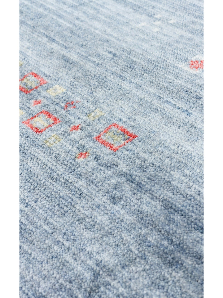 Oushak Carnaval %100 natürlich, leicht zu reinigen, handgefertigter TENCEL™ moderner Uşak-Teppich 06 BLUE Q