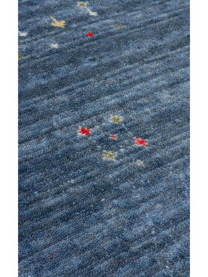 Oushak Carnaval %100 natürlich, leicht zu reinigen, handgefertigter TENCEL™ moderner Uşak-Teppich 06 BLUE Q