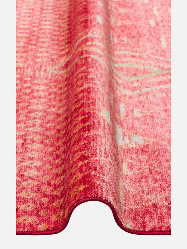 Oushak Carnaval %100 Naturel Kolay Temizlenir El Emeğiyle Üretilen TENCEL™ Modern Uşak Halısı ZR 15 RED AUTUMN - Carpetdocia