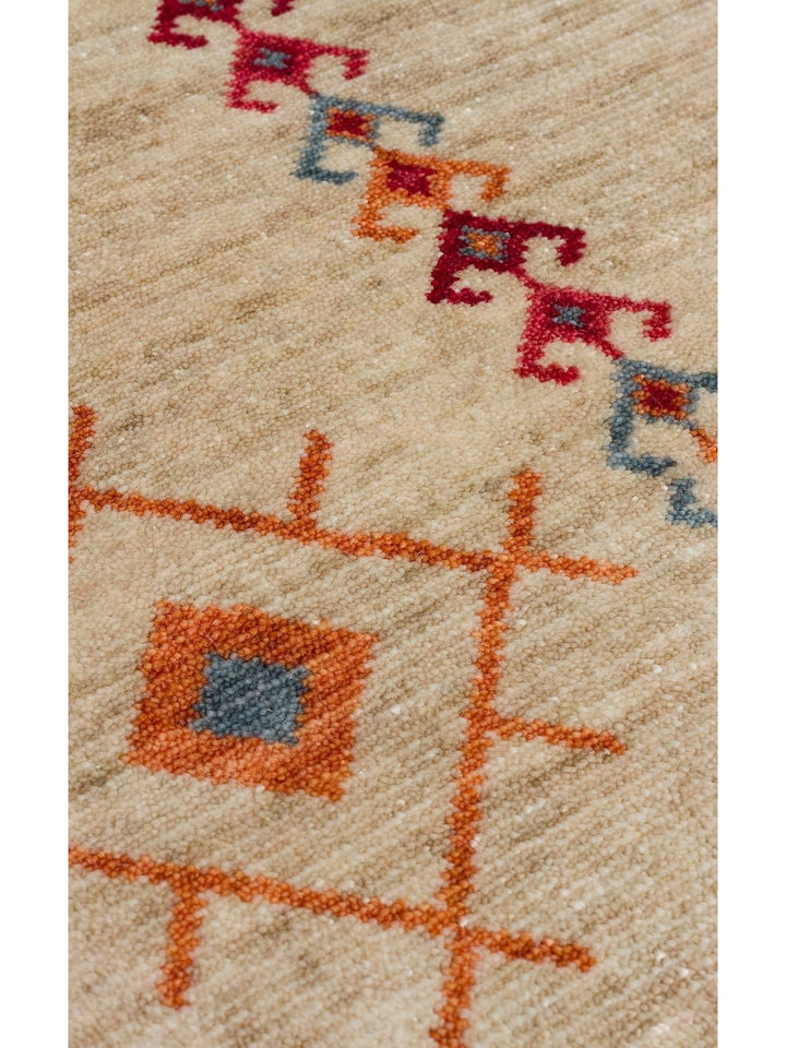 Oushak Carnaval 100 % naturel, facile à nettoyer, fabriqué à la main avec TENCEL™, tapis moderne d'Uşak 20 LIGHT MULTY
