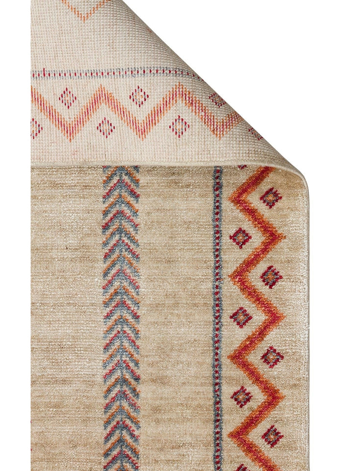 Oushak Carnaval 100 % naturel, facile à nettoyer, fabriqué à la main avec TENCEL™, tapis moderne d'Uşak 20 LIGHT MULTY