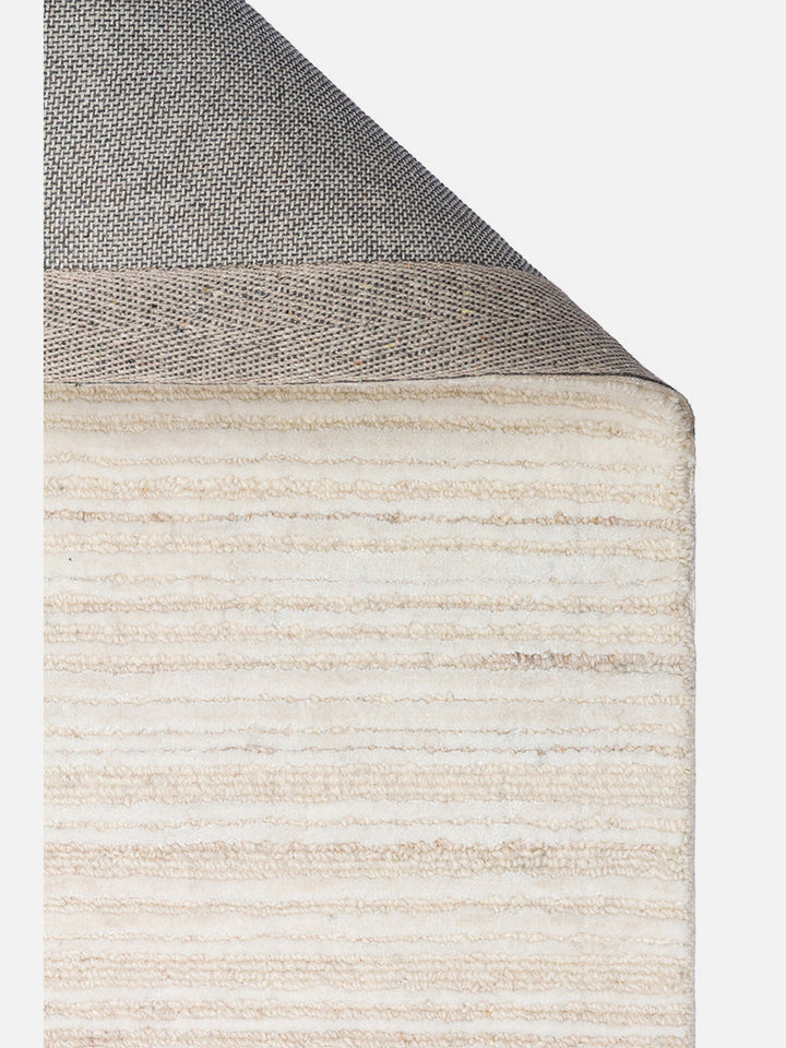 Palermo Series Wool and TENCEL™ Blend Handwoven Rug CREAM