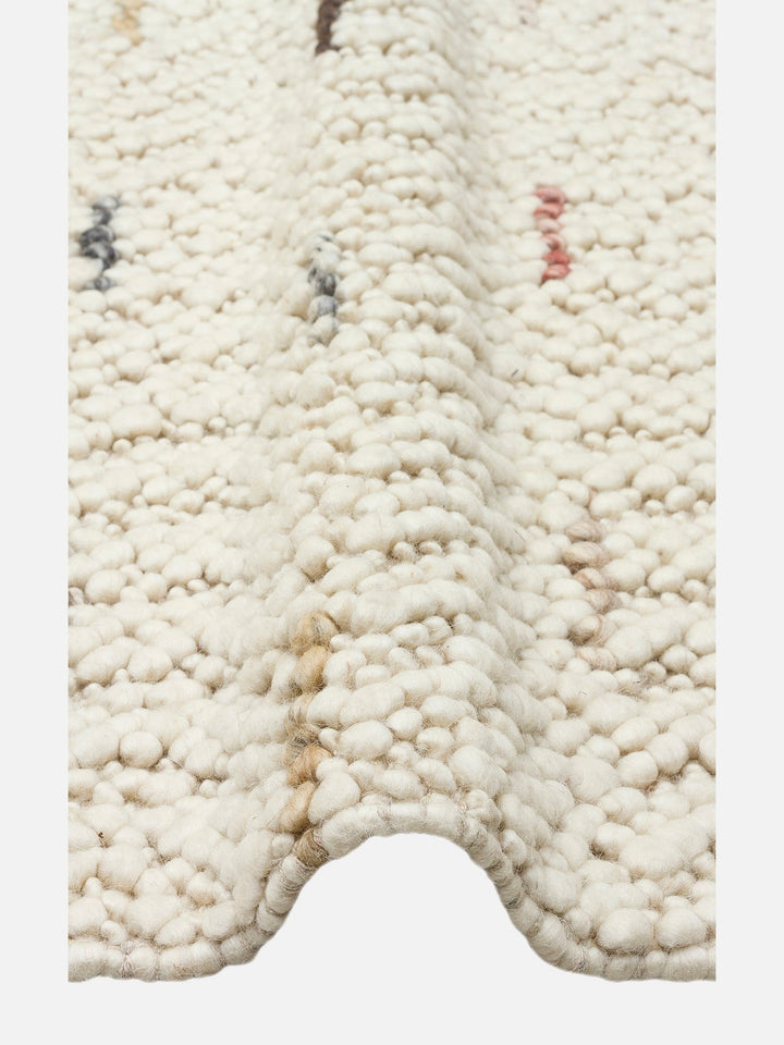 Woolstar %100 Naturel Kazak Desenli Salon Oturma Odası Koridor Antre El Dokuma Örgü Halı JD6MUL - Carpetdocia