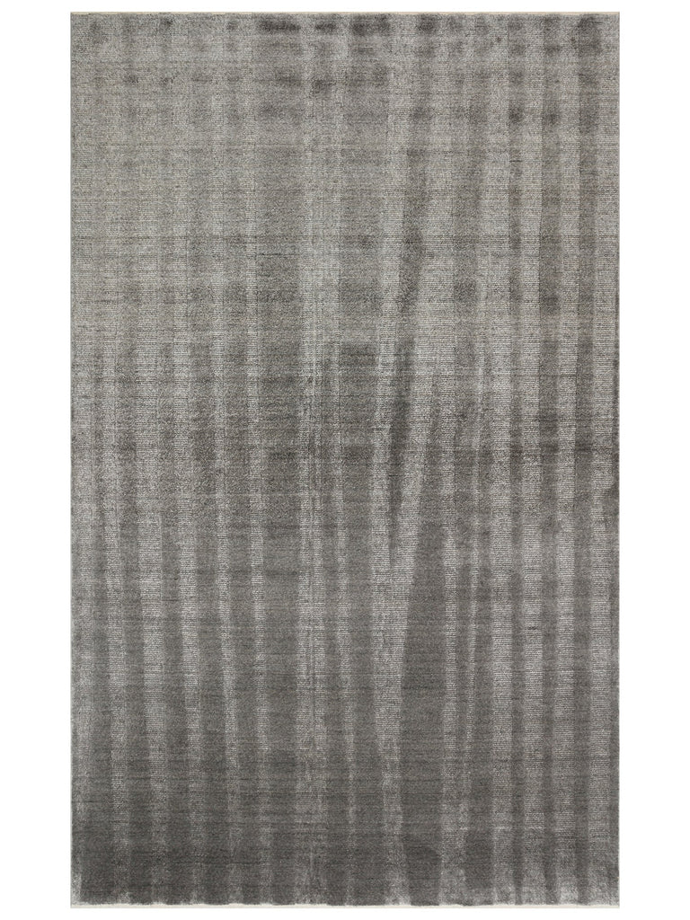 Brasilia Handcrafted Modern Simple Elegant TENCEL™ Special Black Loom Carpet 01 ANTHRACITE
