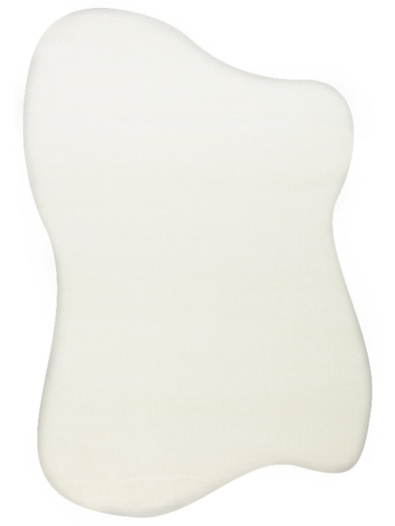 Peace Art Non-Shedding, Soft-Touch, Elegant Shaggy Carpet 01 WHITE