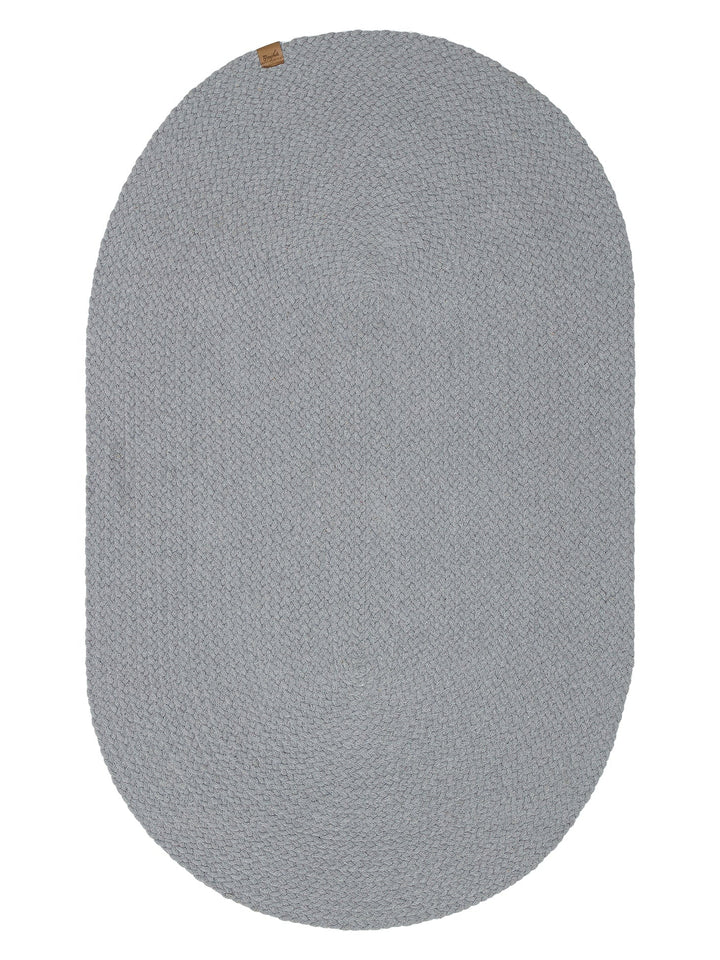Cancun Renkli Jüt Görünümlü Hasır Örgü Halı 18 GREY - Carpetdocia
