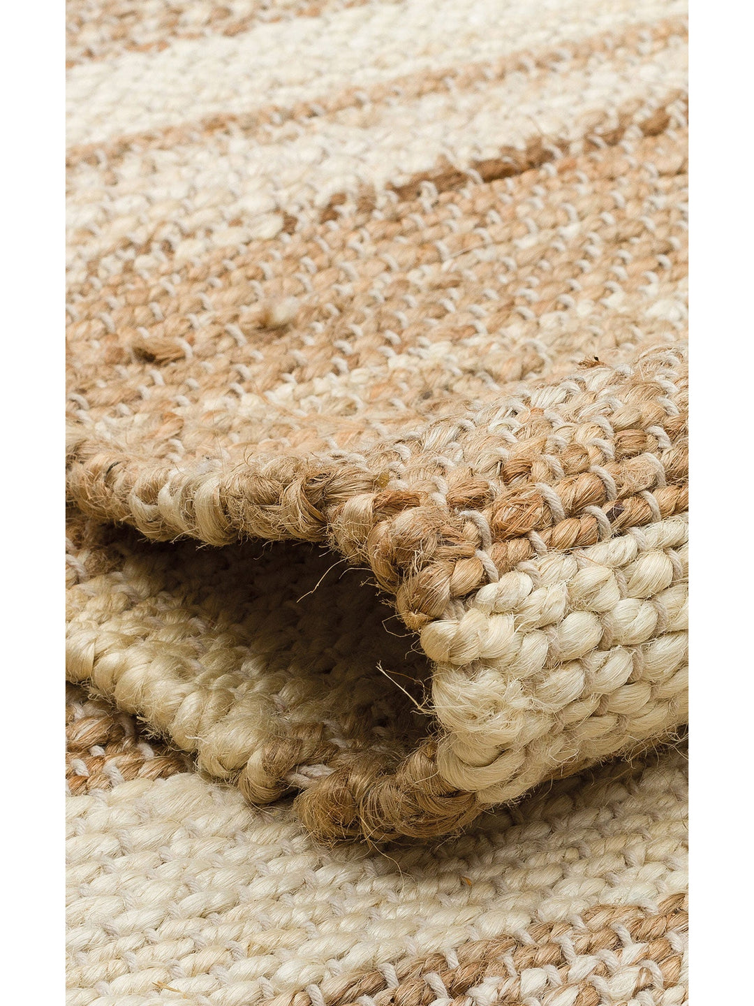 Crown Jüt %100 Naturel El Dokuma Oturma Odası Koridor Antre Mutfak Balkon Hasır Halı 11 NATWHIXW - Carpetdocia