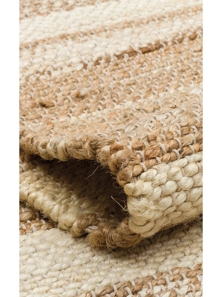 Crown Jüt %100 Naturel El Dokuma Oturma Odası Koridor Antre Mutfak Balkon Hasır Halı 11 NATWHIXW - Carpetdocia