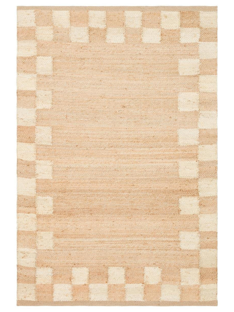 Crown Jute 100% Natural Hand Woven Living Room Corridor Entrance Kitchen Balcony Straw Carpet 13NATWHITEXW