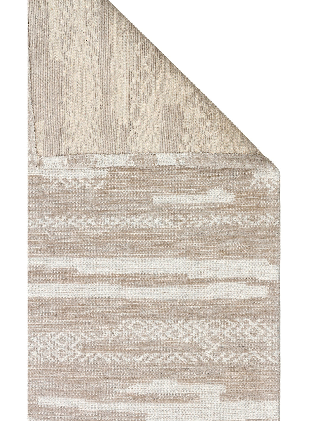 Didim Kaymaz Tabanlı Modern Oturma Odası Salon Koridor Mutfak İnce Dokuma Halı 01 CREAM - Carpetdocia