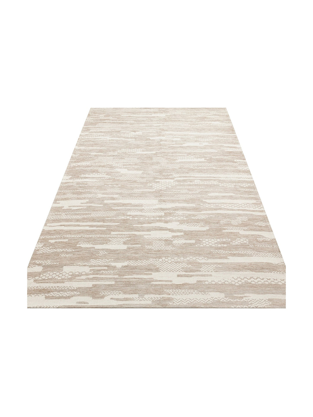 Didim Kaymaz Tabanlı Modern Oturma Odası Salon Koridor Mutfak İnce Dokuma Halı 01 CREAM - Carpetdocia