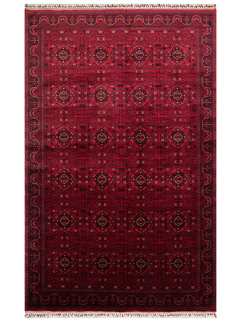 Kabul Afghan Yagcibedir Patterned Handcrafted Tensel Usak Carpet Produced on Special Looms 960 RED