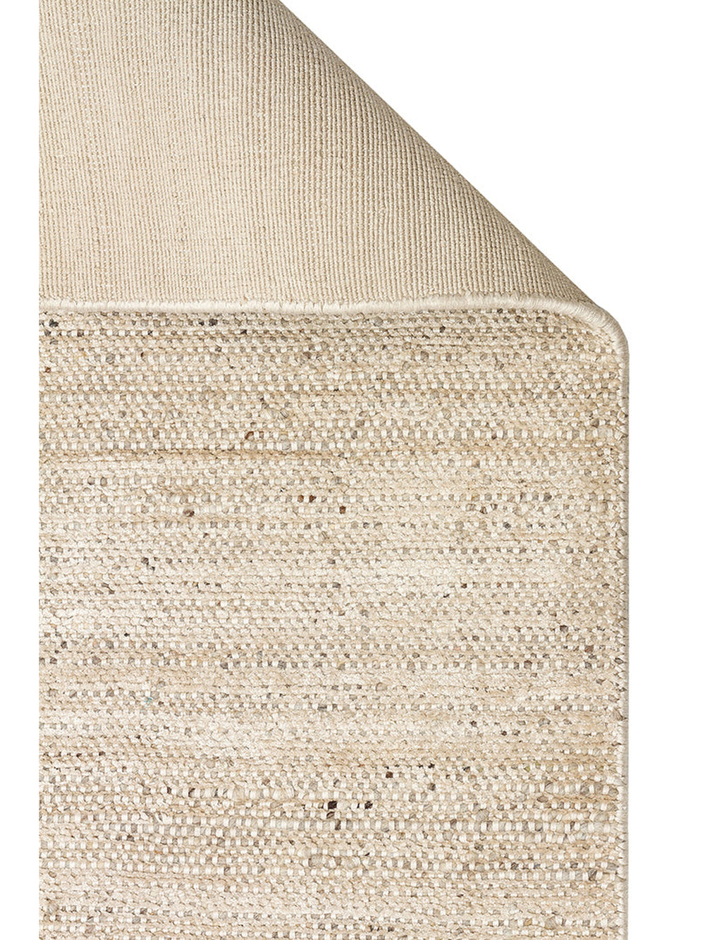 Kelly Serisi %100 Naturel Yün ve Viskon El Dokuma Salon Oturma Odası Yatak Odası Halı BEIGE - Carpetdocia