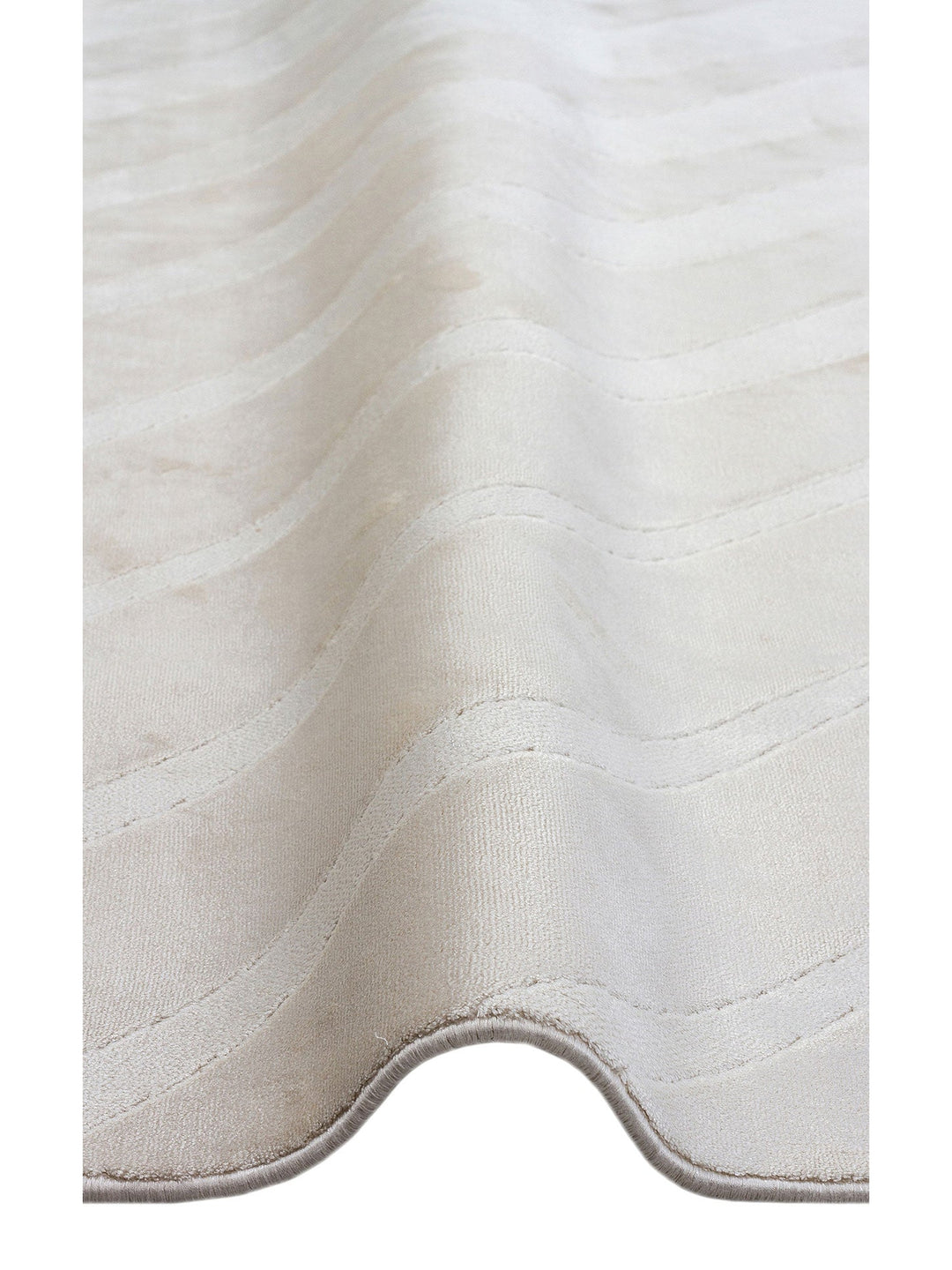 Monza Geometrik Desenli Yüksek Kalite Sık Dokuma Parlak Modern Salon Halısı 02 CREAM - Carpetdocia