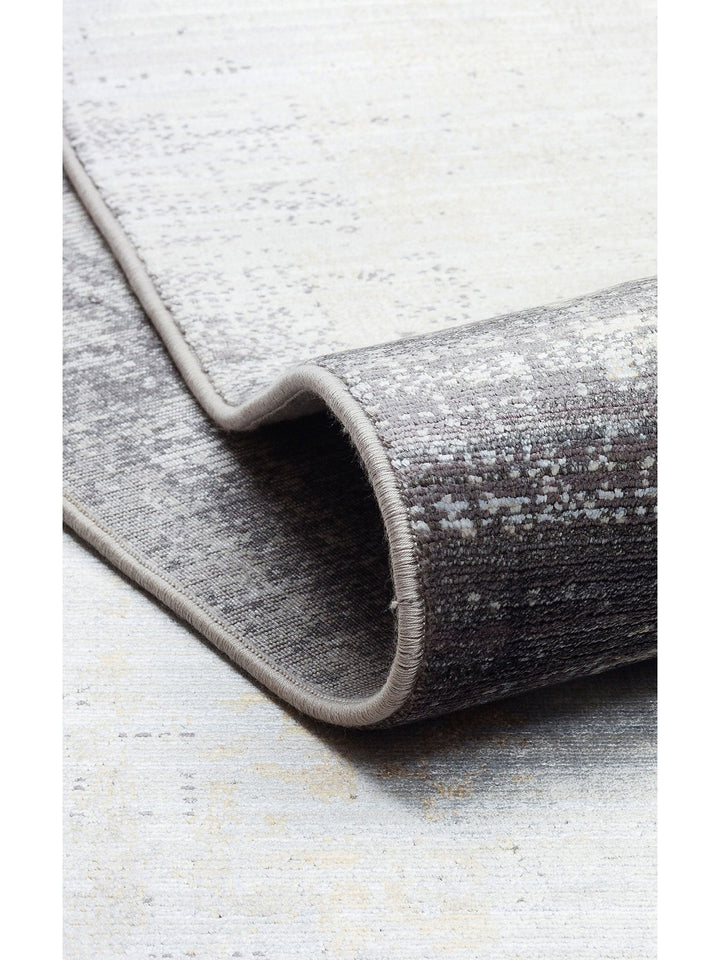 Mumbai Serisi Klasik Desenli Yüksek Kalite Sık Dokuma Parlak Salon Halısı 11 GREY GOLD - Carpetdocia