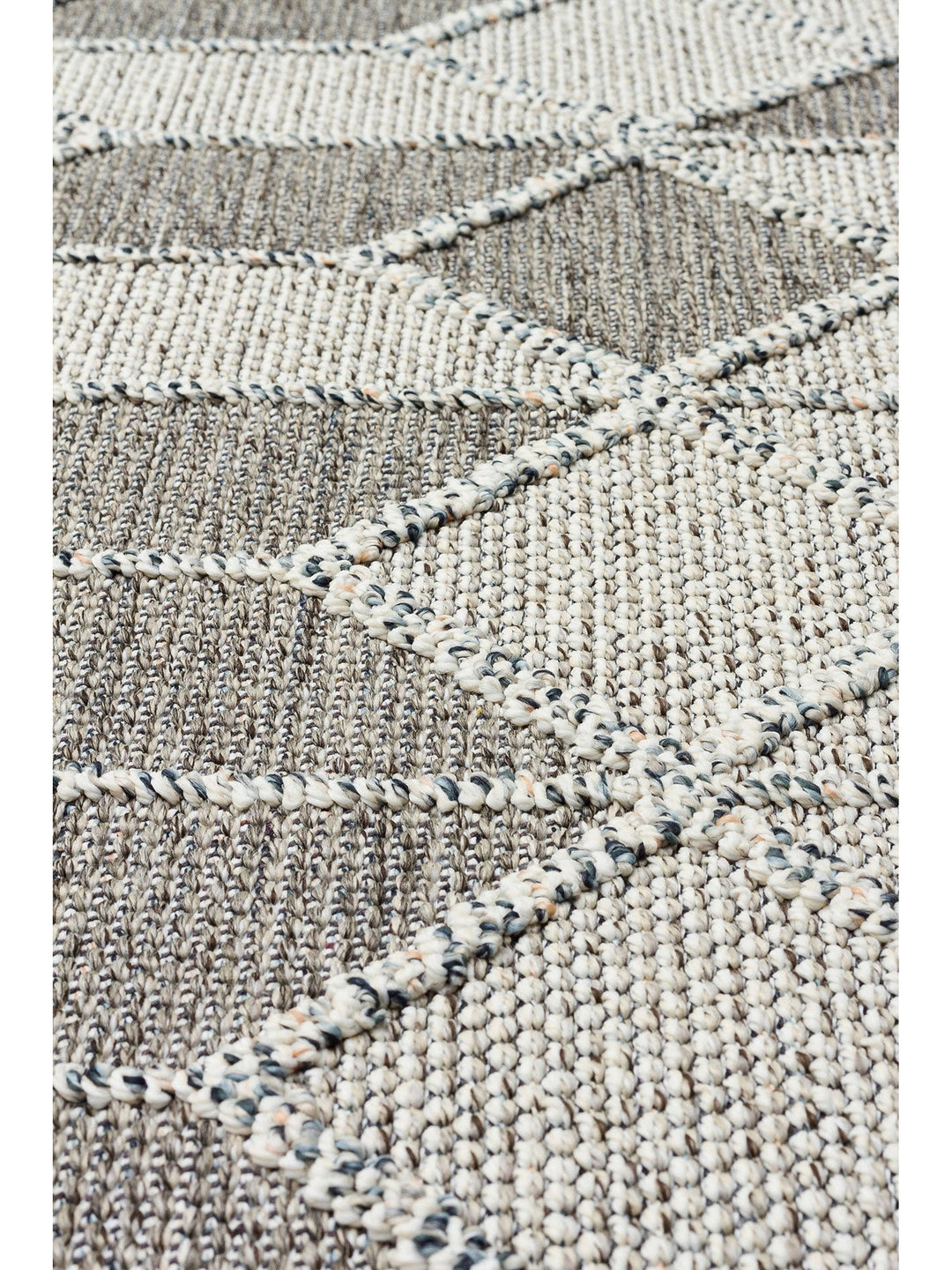 Ole Serisi Hasır Dokuma Oturma Odası Salon Koridor Antre Mutfak Modern İskandinav Halı 03 GREY - Carpetdocia