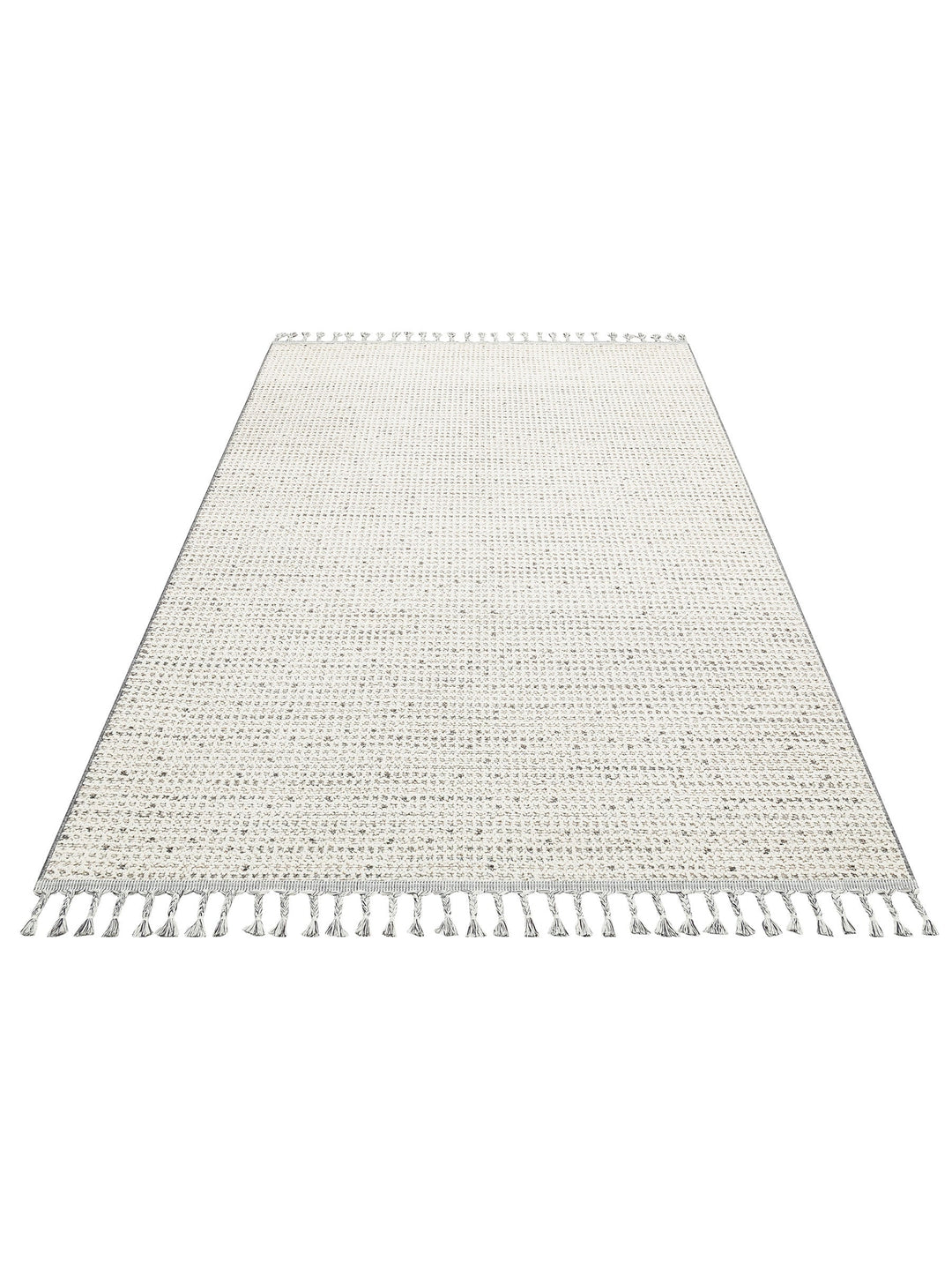 Ole Serisi Hasır Dokuma Oturma Odası Salon Koridor Antre Mutfak Modern İskandinav Halı 13 CREAM GREY - Carpetdocia