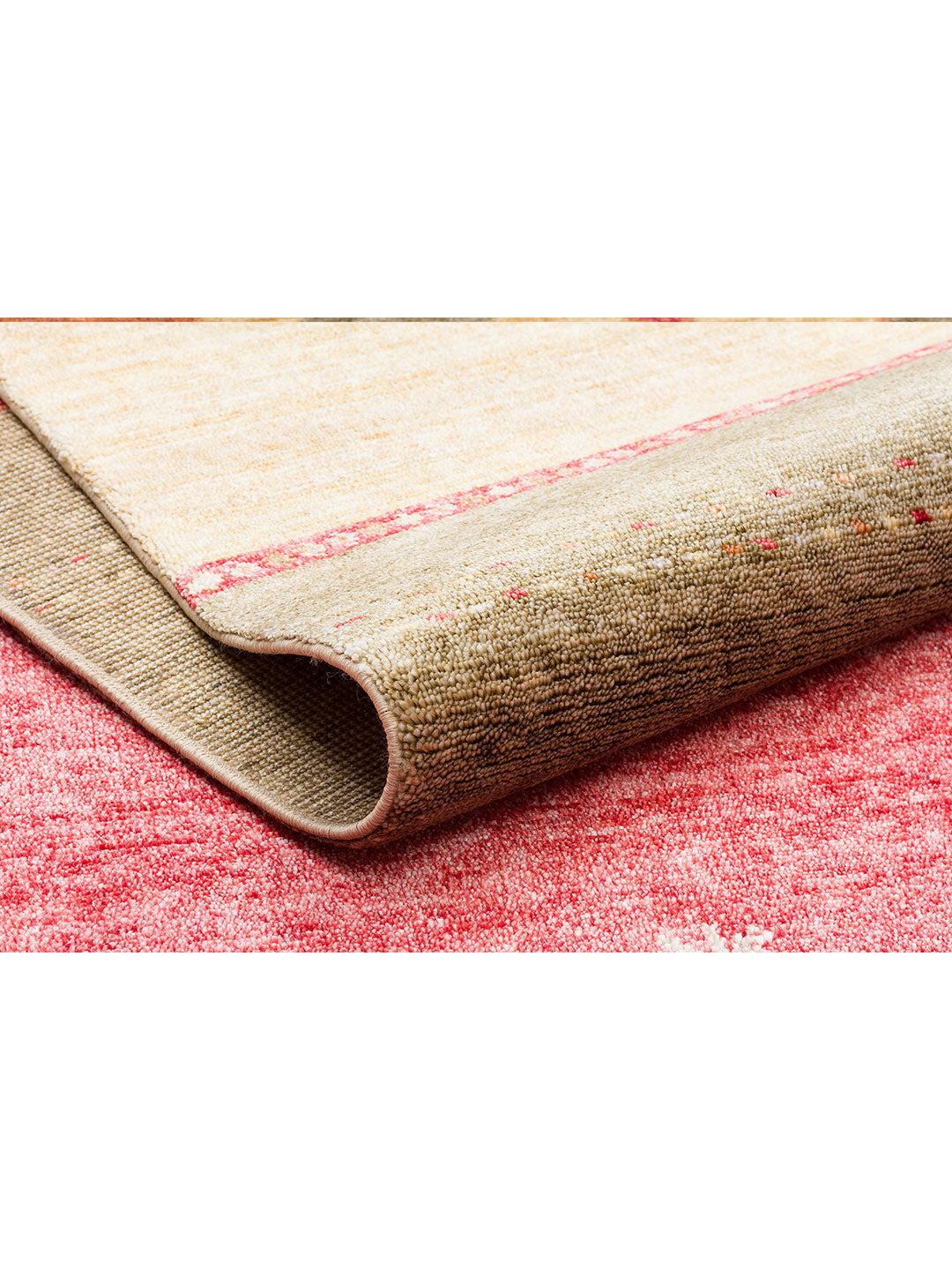 Oushak Carnaval %100 Naturel Kolay Temizlenir El Emeğiyle Üretilen Tensel Modern Uşak Halısı 11 RED - Carpetdocia