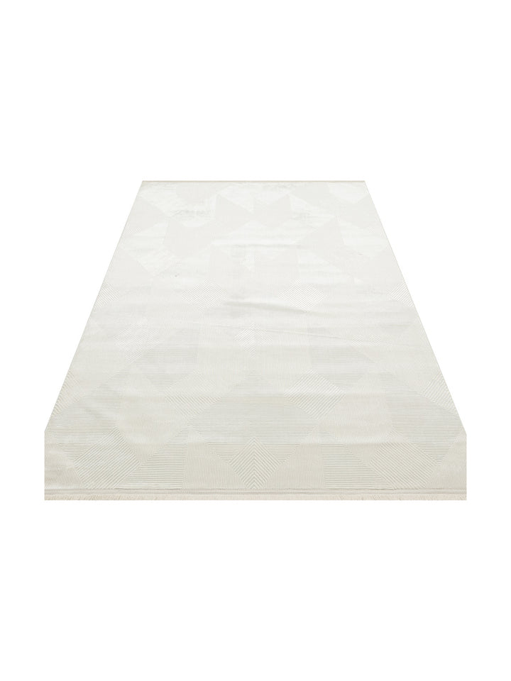 Smooth Hav Toz Vermez Modern Halı LUX 01 CREAM - Carpetdocia