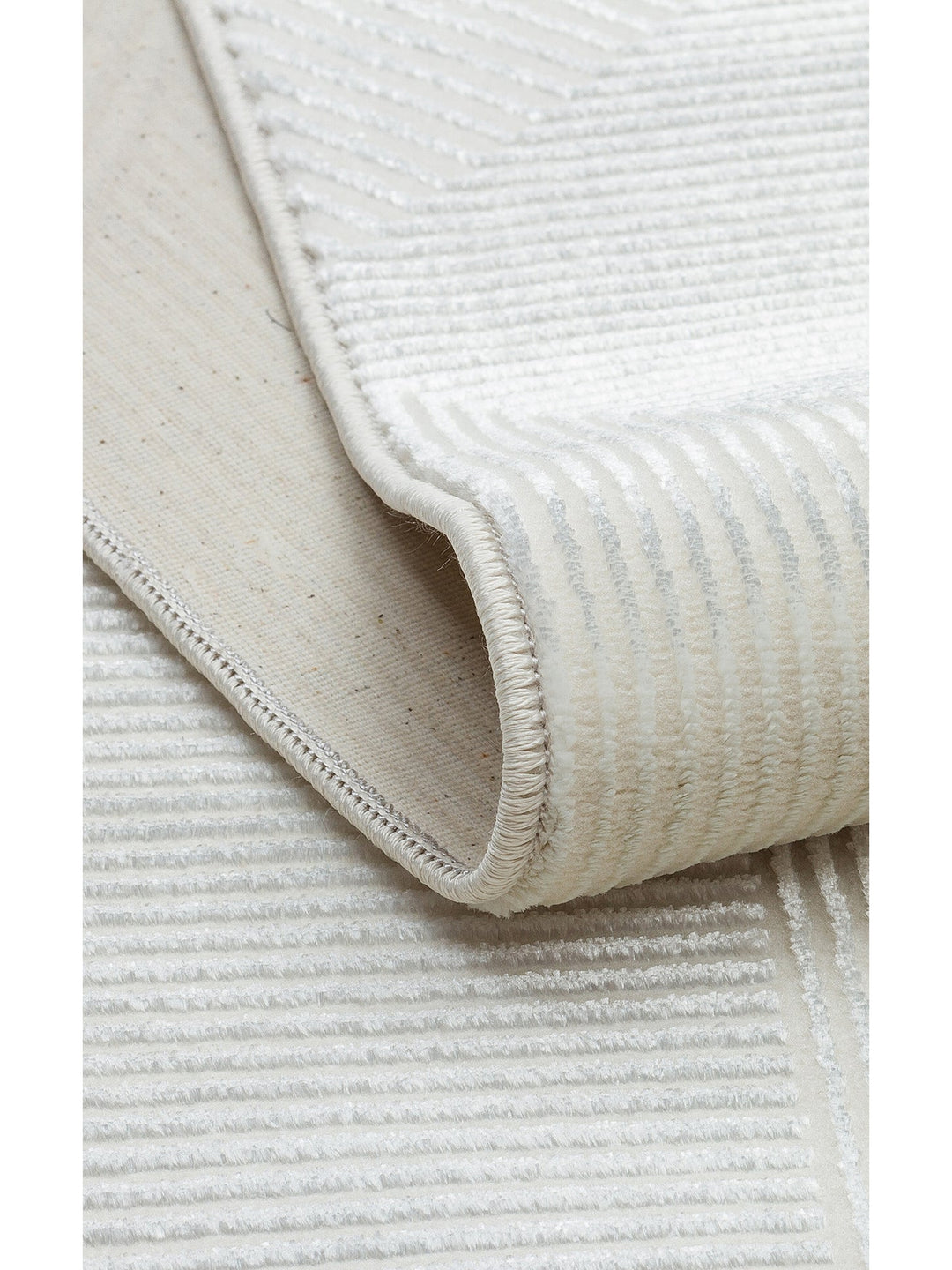 Smooth Hav Toz Vermez Modern Halı LUX 01 CREAM - Carpetdocia