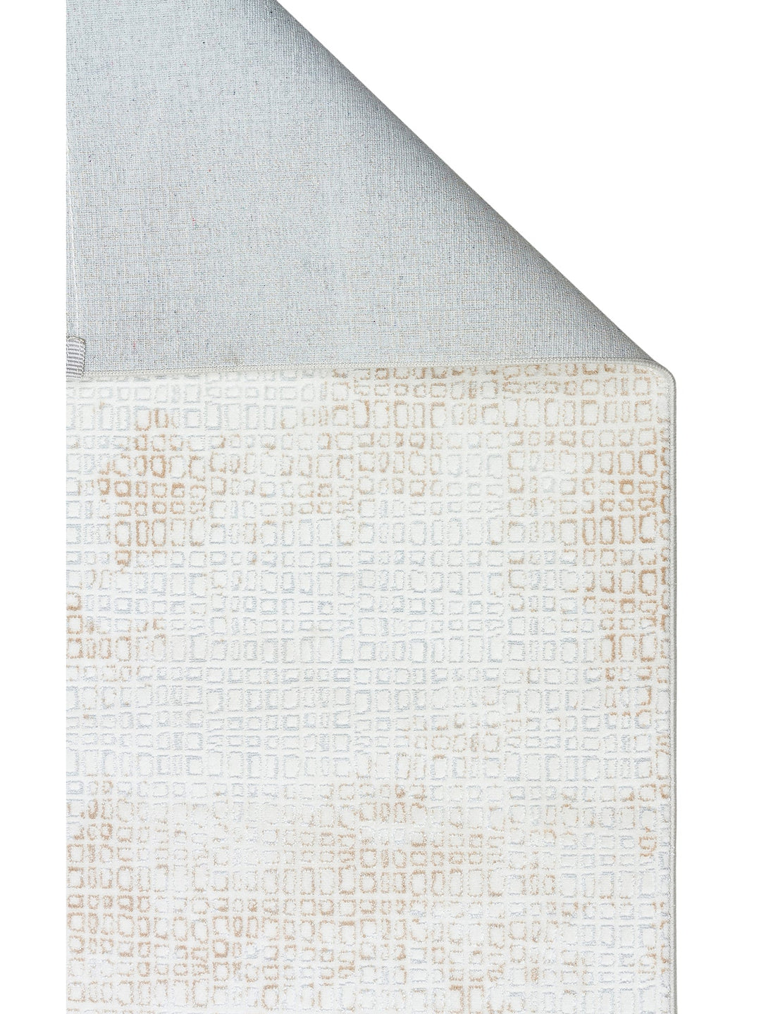 Smooth Yıkanabilir Kaymaz Parlak Oturma Odası Salon Koridor İnce Dokuma Modern Halı 108 CREAM BEIGE - Carpetdocia