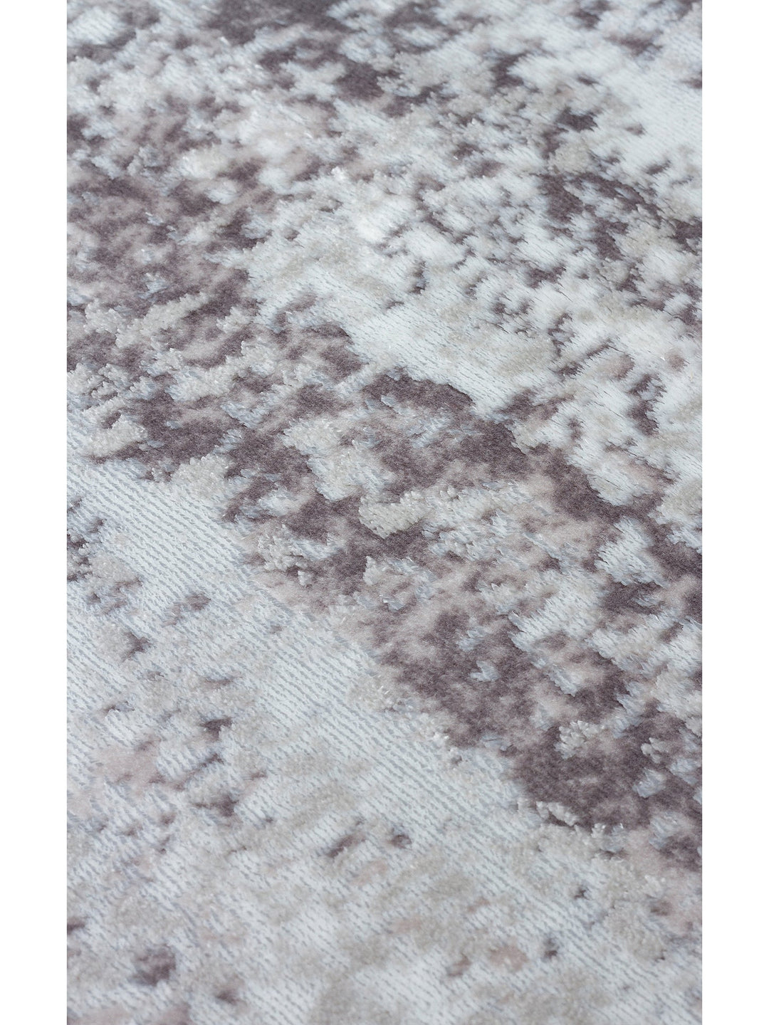 Smooth Yıkanabilir Kaymaz Parlak Oturma Odası Salon Koridor İnce Dokuma Modern Halı 112 GREY - Carpetdocia
