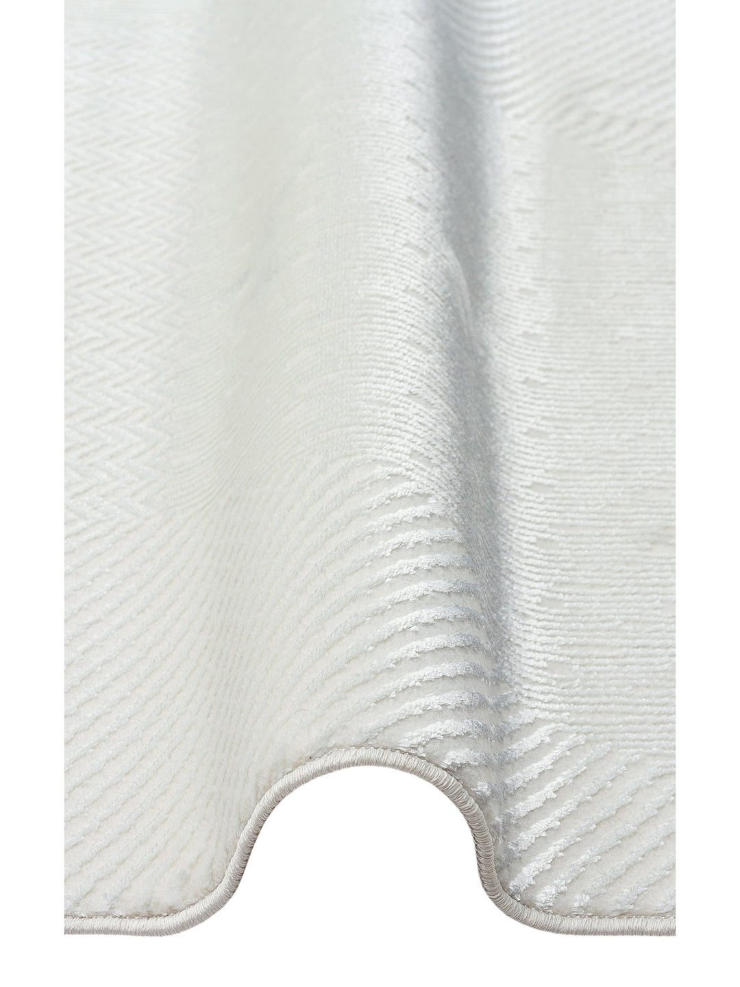 Smooth Yıkanabilir Kaymaz Parlak Oturma Odası Salon Koridor İnce Dokuma Modern Halı LUX 02 CREAM - Carpetdocia