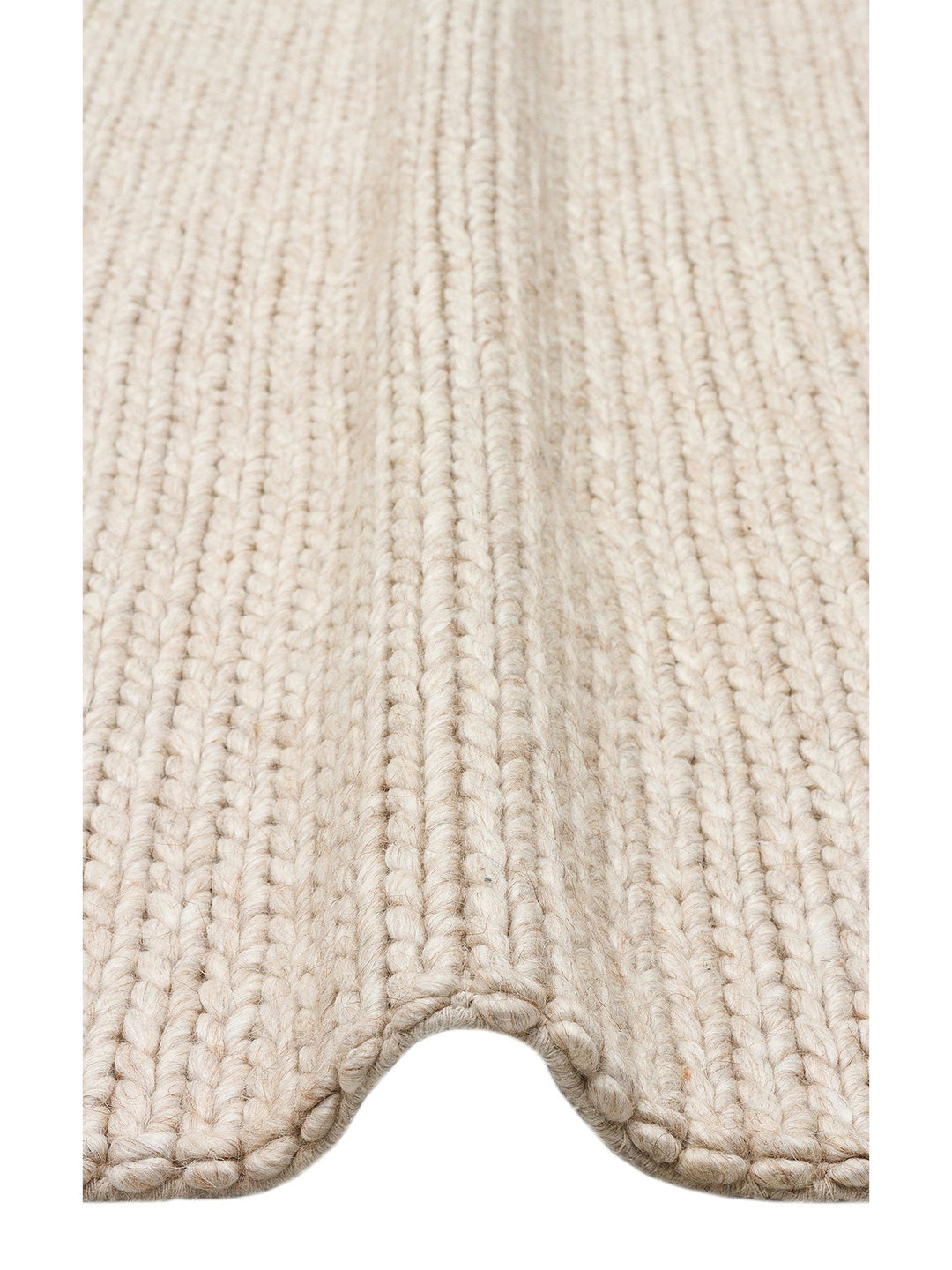 Woolstar %100 Naturel Kazak Desenli Salon Oturma Odası Koridor Antre El Dokuma Örgü Halı BEIGE - Carpetdocia