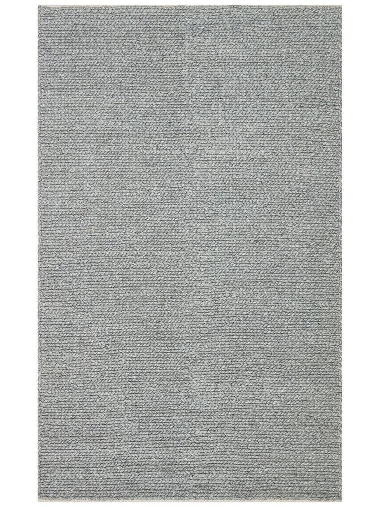 Woolstar 100% Natural Sweater Patterned Living Room Living Room Corridor Entrance Hand Woven Knitted Carpet GREY