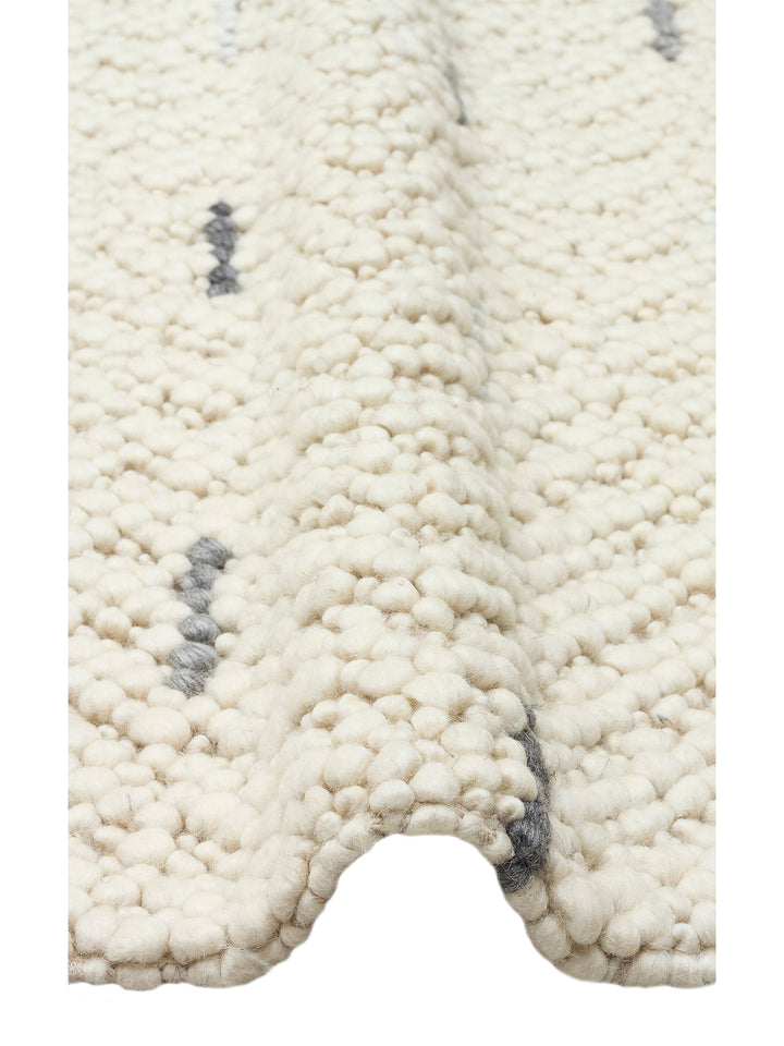 Woolstar %100 Naturel Kazak Desenli Salon Oturma Odası Koridor Antre El Dokuma Örgü Halı JD6ANTGRY - Carpetdocia