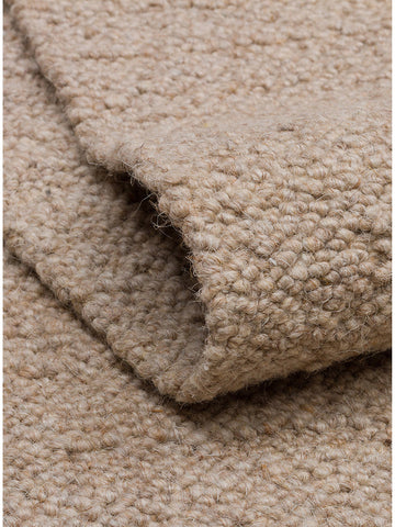 Agra Series Wool Polyester and Cotton Blend Handwoven Rug BEIGE