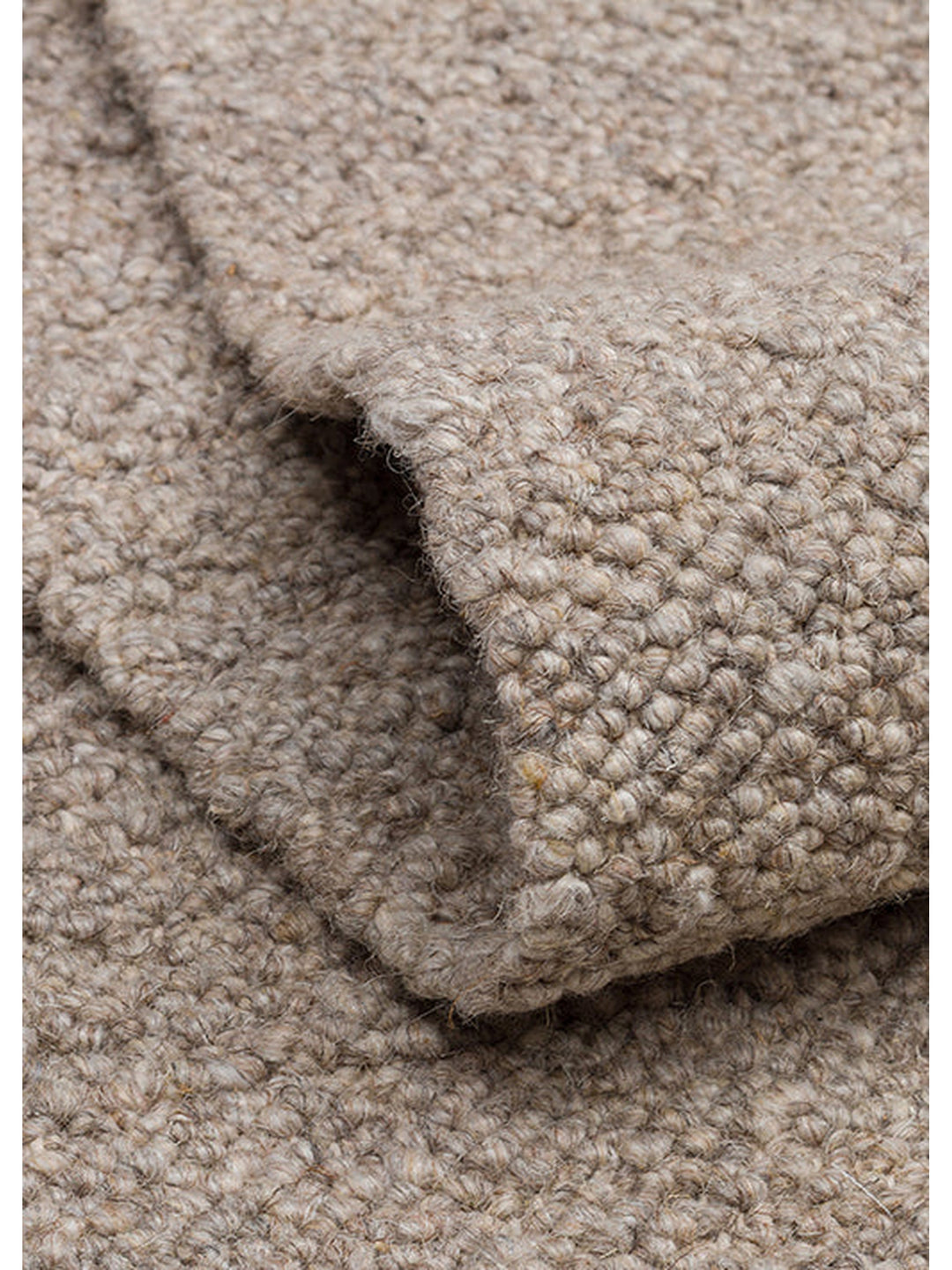 Agra Serie handgeknüpfter Teppich aus Wolle, Polyester und Baumwollmischung DARK STONE