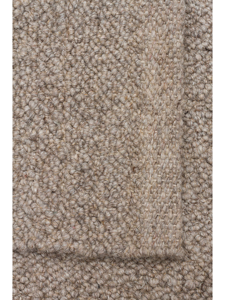 Agra Serie handgeknüpfter Teppich aus Wolle, Polyester und Baumwollmischung DARK STONE
