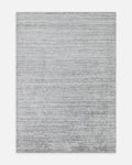 Tapis fait main pour salon et séjour de la série Amore, mélange 100 % naturel de viscose en soie de bananier et coton GRIS