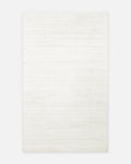 Tapis fait main pour salon et séjour de la série Amore, mélange 100 % naturel de viscose en soie de bananier et coton IVOIRE