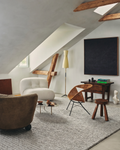 Bern Series Handwoven Knit Living Room, Sitting Room, Bedroom Carpet SILVER