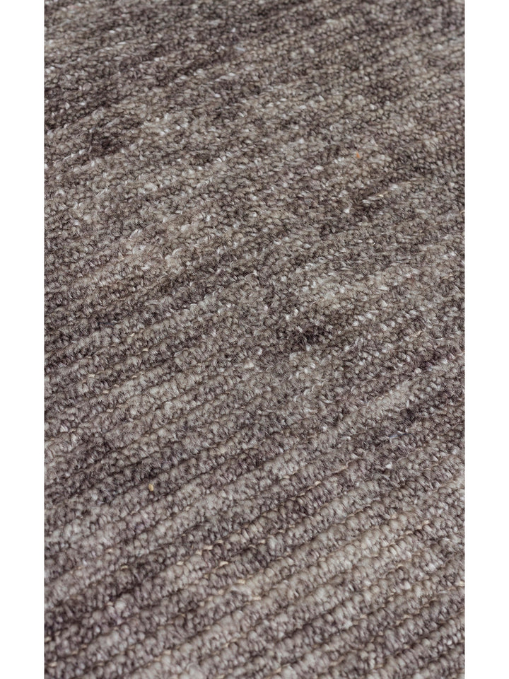 Brasilia El Emeğiyle Üretilen Modern Sade Şık TENCEL™ Özel Kara Tezgah Halısı PLAIN ANTRASIT - Carpetdocia
