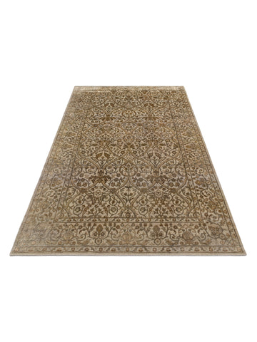 El dokuma Hindistan Jaipur halı Orta Gri 163x239 cm stüdyo çekimi perspektif