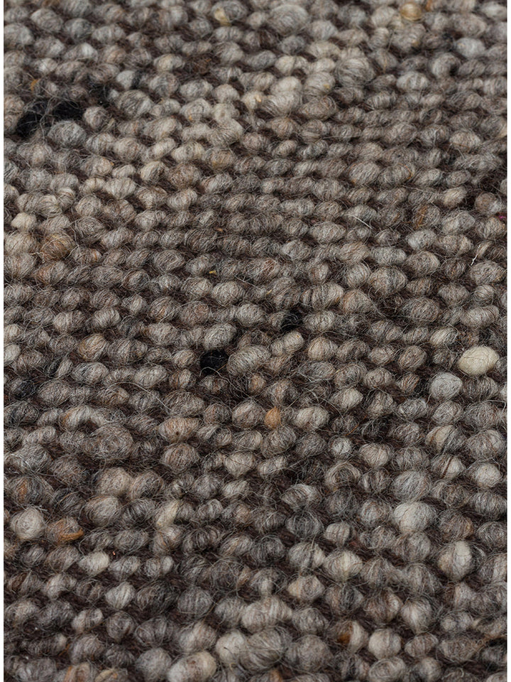 Jakarta Serie handgeknüpfter Teppich aus Wolle, Polyester und Baumwollmischung ANTHRAZIT
