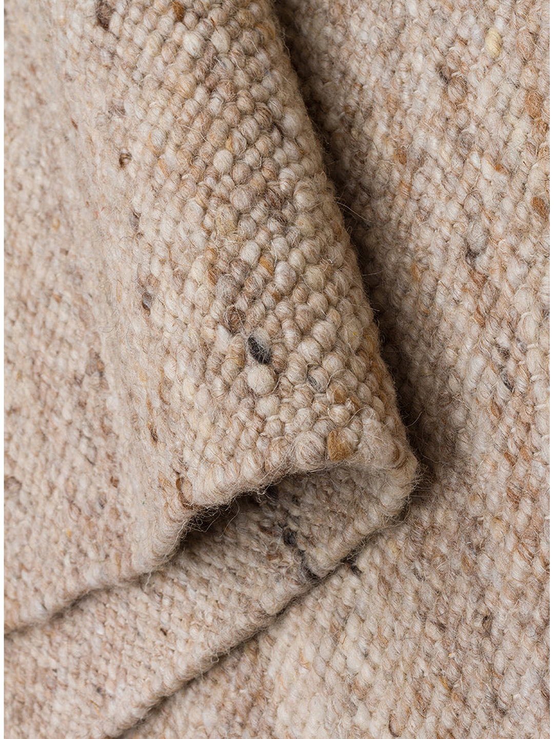 Tappeto fatto a mano della serie Jakarta in misto lana, poliestere e cotone BEIGE